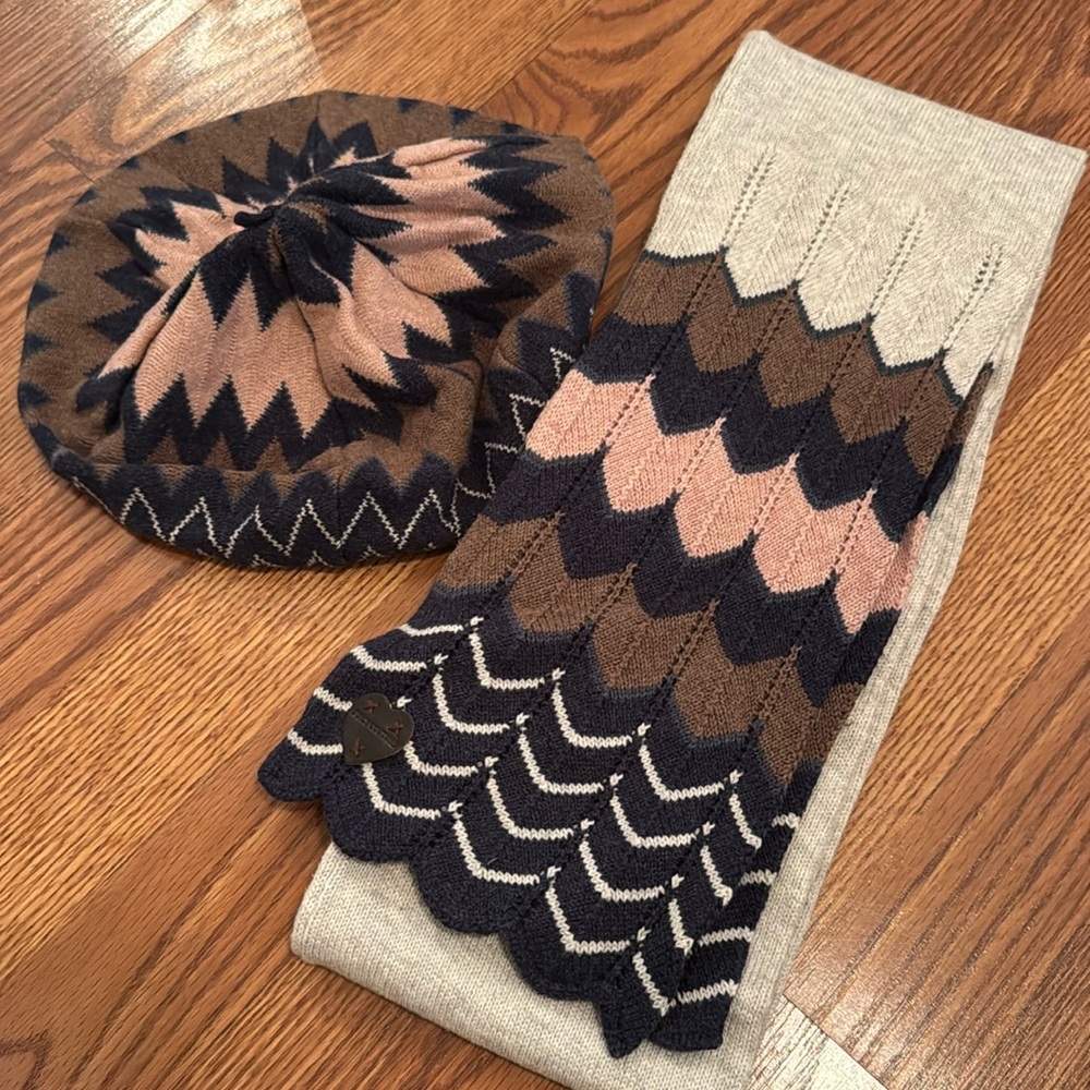 Juicy Couture Scarf and Beret Hat Set